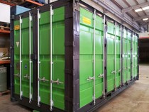 Contenedor 20' Open Side nuevo pintado a 2 colores