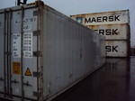 contenedor 40' HC frigorifico usado, carrier, exterior