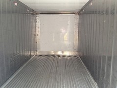 container 20' reefer used, inside