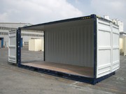 Container 20' High Cube Open Side inside